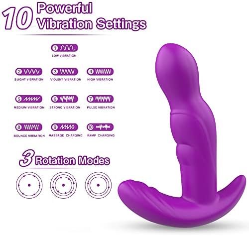 Rotating Anal Vibrator Prostate Massager Anal Butt Plug With