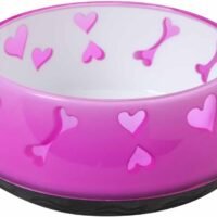 Dogit Dog Bowl for Food and Water BPA-Free Non-Skid Bottom Pink