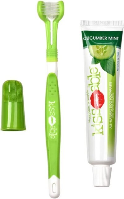 KissAble 3-Sided Toothbrush For Pets KissAble Dental Care For Pets