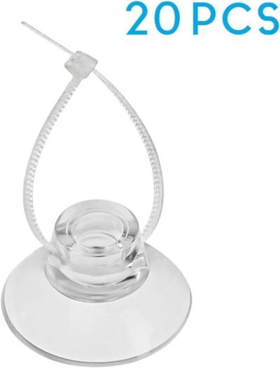 Pawfly Suction Cups with Adjustable Zip Ties for Aquarium Fish Tank