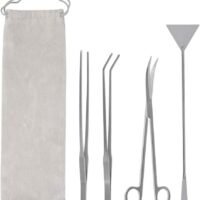ATPWONZ Aquarium Tweezers Scissor Spatula Tools 4 in 1 Long Stainless