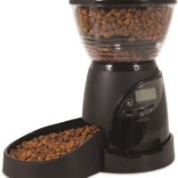 Aspen Pet Lebistro Programmable Cat and Dog Feeder 2 Sizes Black