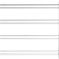 John Sterling 4Bar Basic Fixed Window Guard14x14-24 Inches White