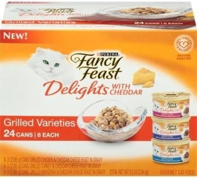 Purina Fancy Feast Delights with Cheddar Grilled Varieties Cat Food