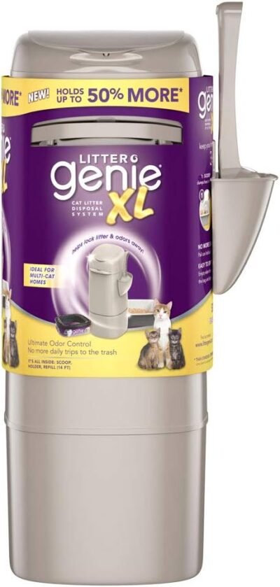Litter Genie XL Pail Ultimate Cat Litter Disposal System Locks Away