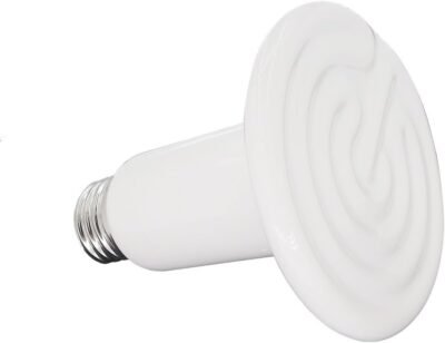 Reptile Heat Lamp Bulb -60W Ceramic Heat Emitter No Harm No Light