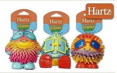 Hartz Frisky Frolic Latex Squeakable Dog Toy - Set of Three