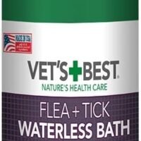 Vet's Best Flea and Tick Waterless Bath Foam for Cats Flea Treatment