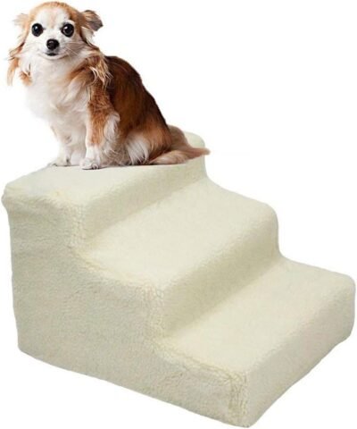 YOFIT Doggy Steps - Non-Slip 3 Steps Pet StairsHolds Up to 70 lbs