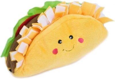 ZippyPaws NomNomz Plush Squeaker Dog Toy The Foodie Pup