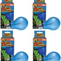 4 Pack Zoo Med Daylight Blue Reptile Bulbs - 100 Watt Each