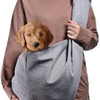 AOFOOK Dog Cat Sling Carrier Adjustable Padded Shoulder Strap with