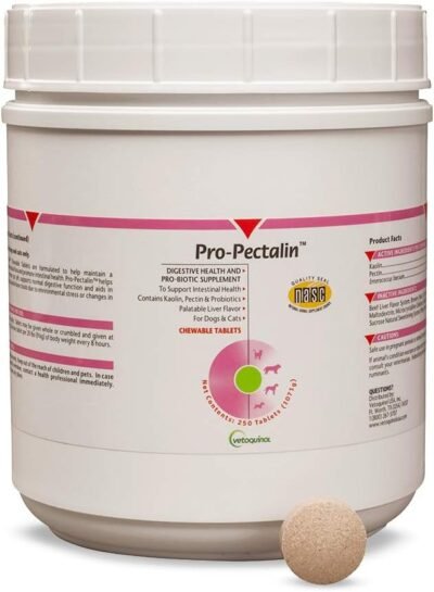Vetoquinol Pro-Pectalin Tablets for Dogs & Cats 250ct Liver Flavor