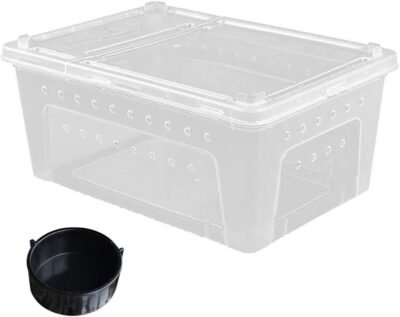 Reptile Small Snake Feeding Box Lizard Tarantula Habitat Cage