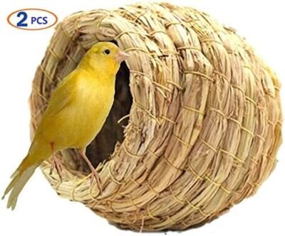 Birdcage Straw Simulation Birdhouse 100 Natural Fiber - Cozy Resting