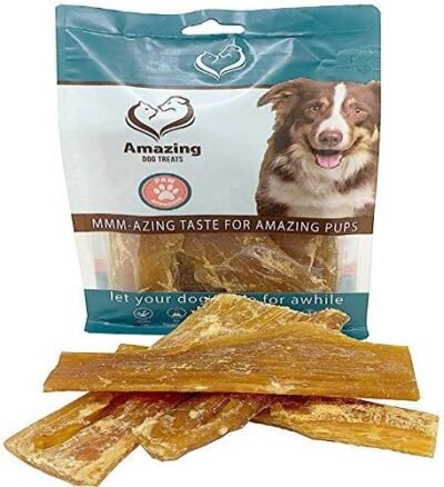 Backstrap 6 Inch Tendon Chew - Pure 100 Beef Tendon Dog Treat - Long