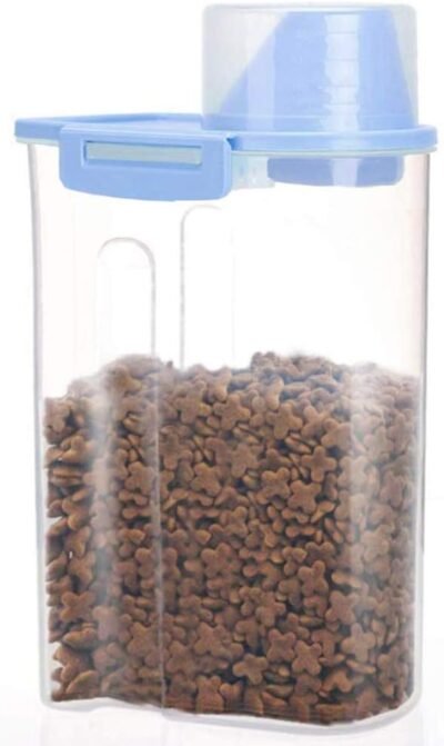 Pet Food Storage Container with Measuring Cup Pour Spout and Seal