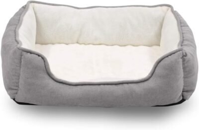 Long Rich Reversible Rectangle Pet Bed Dog Bed with Dog Paw