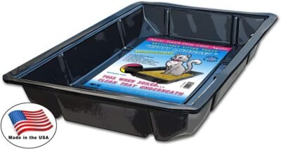 Kitty Lounge Disposable Litter Tray Black Argee RG606