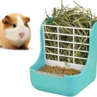 sxbest 2 in 1 Food Hay Feeder for Guinea PigRabbitIndoor Hay Feeder
