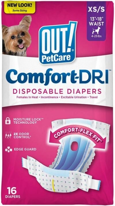 OUT Disposable Female Dog Diapers Absorbent Female Dog Diapers with