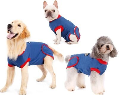 Recovery Suit for Dogs Cats After Surgery Recovery Shirt for Male