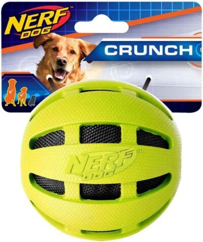 Nerf Dog Checker Ball Dog Toys Lightweight Durable and Water