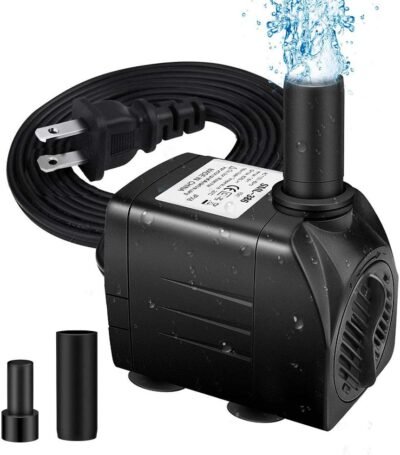 Winkeyes Fountain Pump 200GPH with 63 Lift 15W Small Submersible
