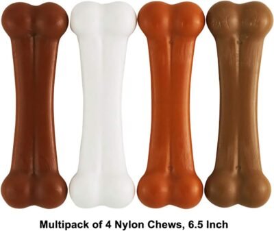 Pet Qwerks Flavor Farms Chew Toys - Multi Pack - Tough Nylon Bones