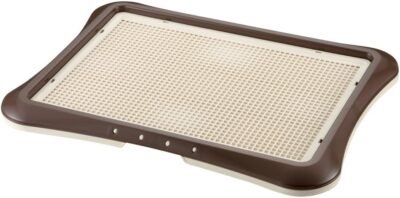 Richell Paw Trax Mesh Training Tray Brown