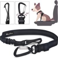 Slowton Dog Car Seat Belt Pet Seatbelt Clip Tether Puppy Safety Latch