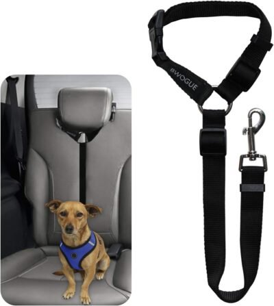 BWOGUE Pet Dog Cat Seat Belts Car Headrest Restraint Adjustable
