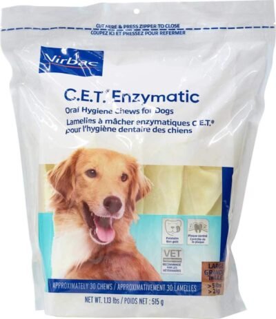 CET Enzymatic Oral Hygiene Chews for Extra Large Dogs 51 Pounds - 90
