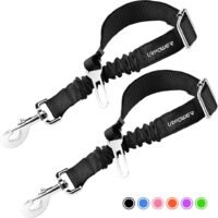 URPOWER Upgraded Dog Seat Belt 2 Pack Dog Car Seatbelts Adjustable