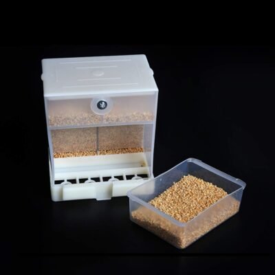 RYPET No-Mess Bird Feeder - Parrot Integrated Automatic Feeder for