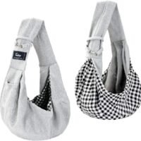 Cuby Dog and Cat Sling Carrier Hands Free Reversible Pet Papoose Bag