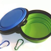 COMSUN Collapsible Dog Bowl Foldable Expandable Cup Dish for Pet Cat