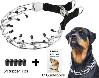Mayerzon Dog Prong Training Collar Stainless Steel Choke Pinch Dog