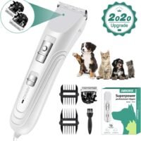 AIBORS Dog Grooming Clippers kit with 12V High Power Low Noise for