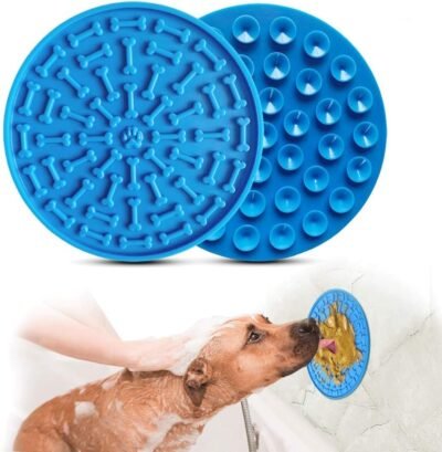 Aoche Lick Mat for Dogs Slow Feeder Pad with Super Strong Suction