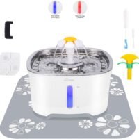 Cubic Cat Water Dispenser Stainless Steel Intelligent Auto Power Off