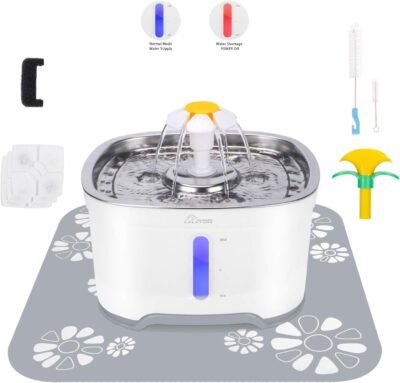 Cubic Cat Water Dispenser Stainless Steel Intelligent Auto Power Off
