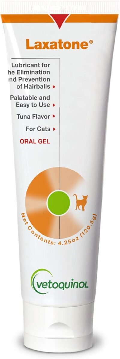 Vetoquinol Laxatone Oral Hairball Lubricant Gel for Cats 425oz