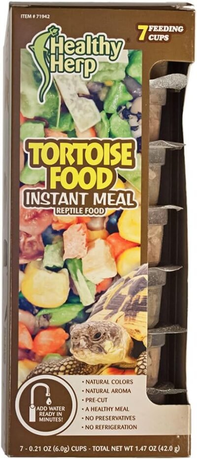 Healthy Herp Tortoise Food Instant Meal 7 x 021-Ounce 60 Grams Cups