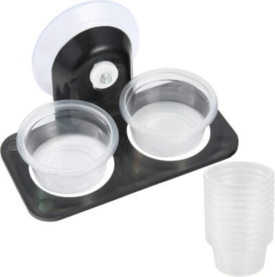 SLSON Gecko Feeder Ledge Acrylic Improved Suction Cup Reptile Feeder