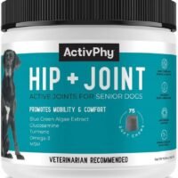 ActivPhy Hip Joint Supplement for Dogs 75 Soft Chews Joint Cartilage