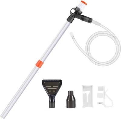 KASAN Gravel Cleaner Pump Aquarium Long Nozzle Cleaning Kit Tool