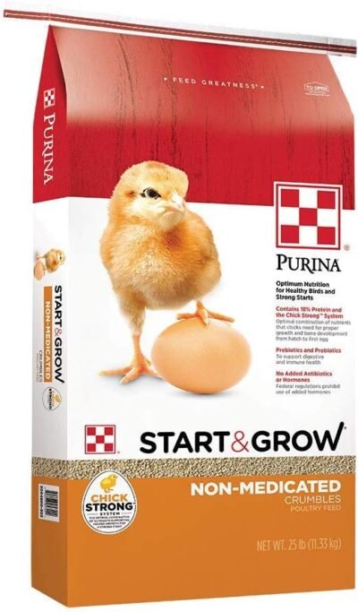 Purina Start and Grow Non-Medicated Chick Feed Crumbles Nutritionally