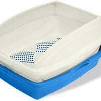 Van Ness CP5 Sifting Cat PanLitter Box with Frame BlueGray