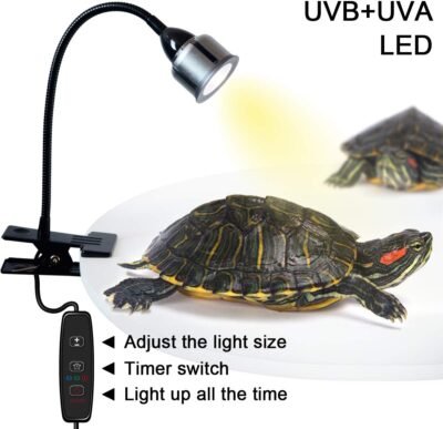 LHLYCLX UVB Reptile Heat Light Timing LED UVAUVB Heat Lamp with